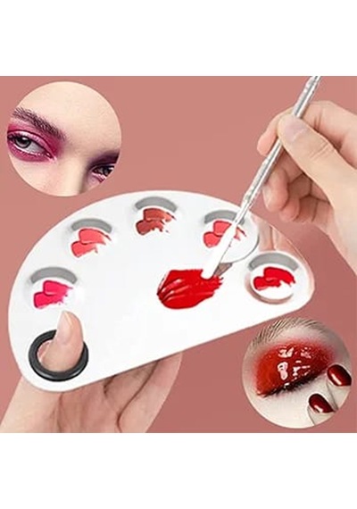 Mecno Beauty MB-PLT-001 Paslanmaz Çelik Fondöten Karıştırma Paleti