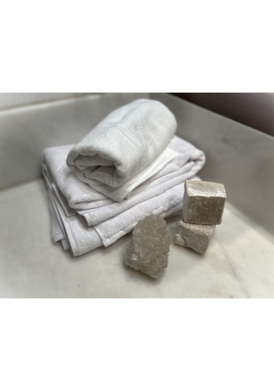 Ağcabay Tekstil Otel Tipi %100 Pamuk Beyaz Banyo Havlusu 90x150 Ebat 700gr