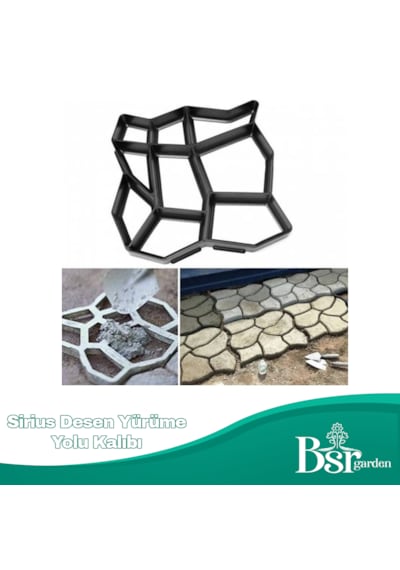 Bahçe Taş Kalıp Beton Kalıbı Zemin Kaplama Kalıbı 42x40 Cm Sirius Desen / 2 Adet / Bsr Garden