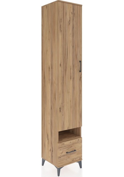 Hyperion Dolap 6 Raflı Tek Çekmeceli Tek Kapaklı 44x44x243 Ça... Çam Hyperion Dolap 6 Raflı Tek Çekmeceli Tek Kapaklı 44x44x243 Ça... Çam