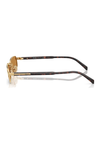 Prada Pr B54s 5ak50p 54 Unisex Dikdörtgen Gold Metal Güneş Gözlüğü Altın