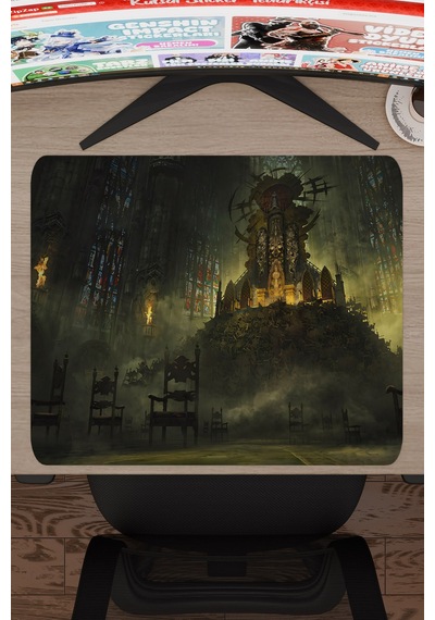 Demon's Souls Kaymaz Dikişli Kauçuk Oyuncu Mousepad V4 - 48x40 Xl Gaming Mouse Pad Fare Altlığı