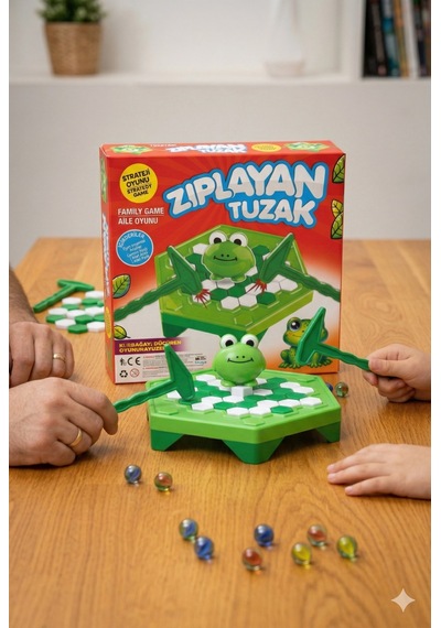 Zıplayan Tuzak Kurbağa Düşürme Oyunu
