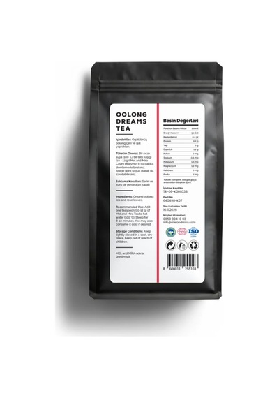 Premium Oolong Dreams Tea 50g Gül Ve Hibiskuslu Oolong Rüyası Çayı