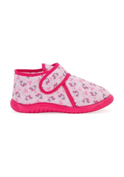 Civil Girls Unicorn Baskılı 27-32 Numara Panduf - Açık Camel