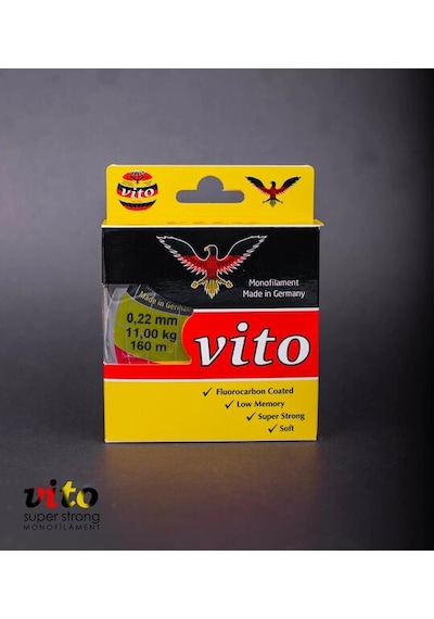Vito Süper Strong Monoflament Şeffaf Misina 160 Metre 0,22mm - Standart