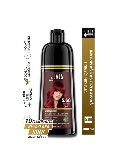Jaja Vitamin İçerikli Saç Pigment Şampuanı Unisex 300 Ml 5.66 Şarap Kızılı