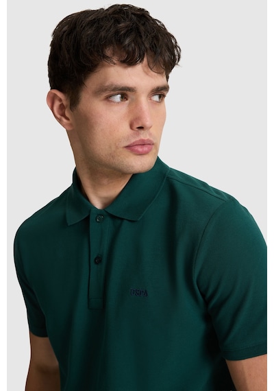U.S. Polo Assn. U.s. Polo Assn. Erkek Koyu Yeşil Tişört Basic 50326963-vr079 Koyu Yesıl
