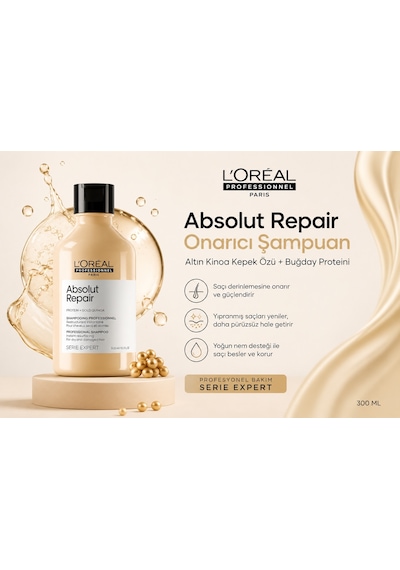 L'Oréal Professionnel Serie Expert Asolut Repair Şampuan 300 ML