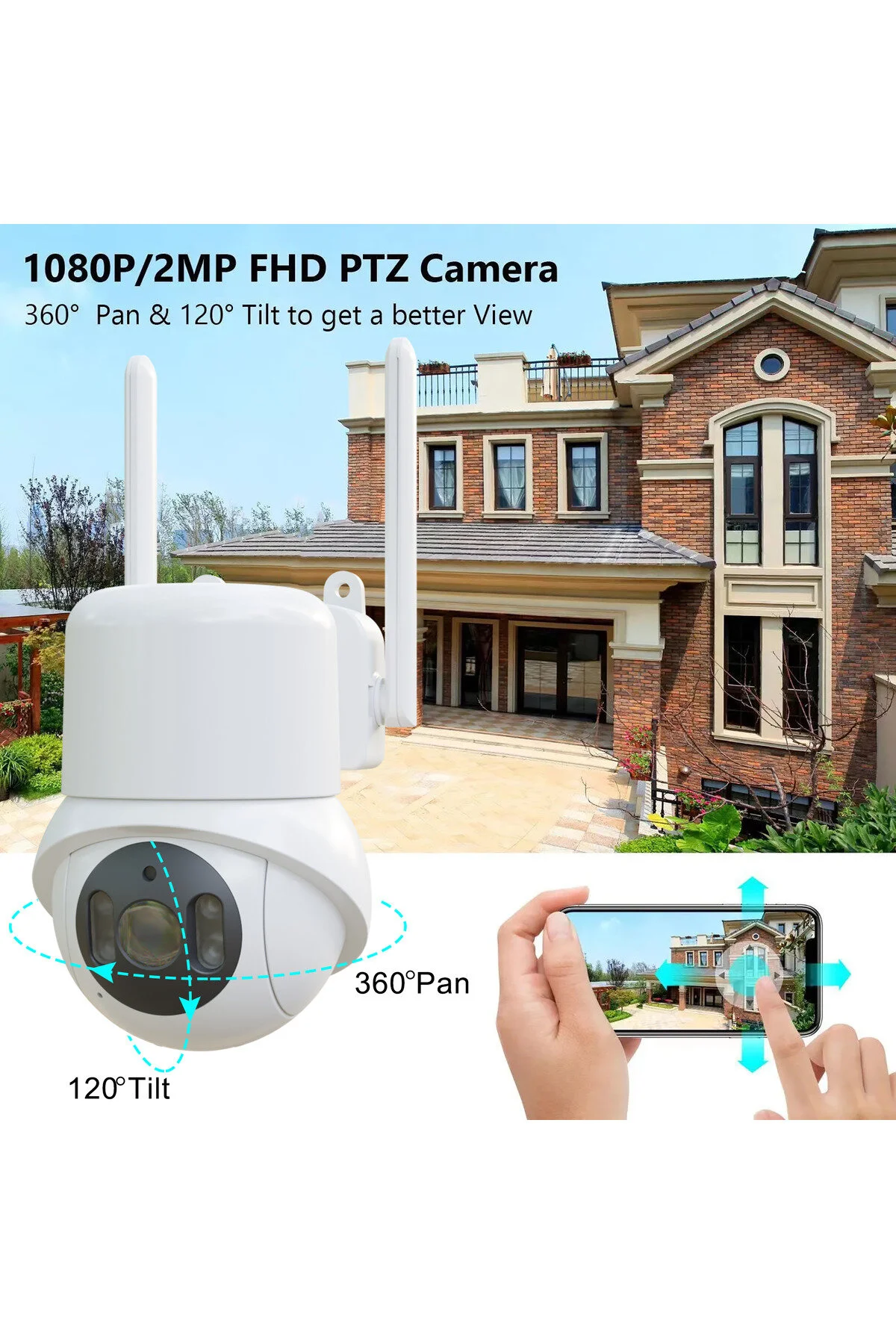 Shufa D303 Akıllı Wi-fi Güvenlik Kamerası Uzaktan İzleme Ev Güvenliği