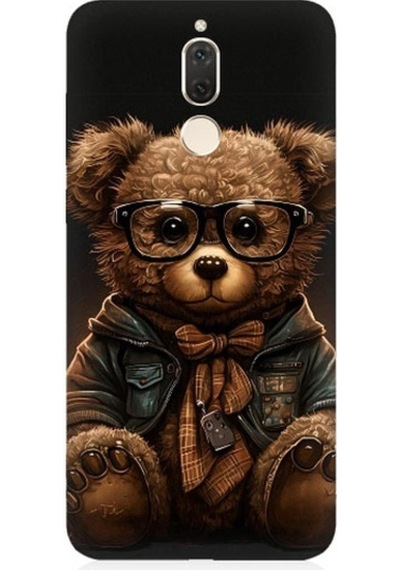 Huawei Mate 10 Lite Uyumlu Sevimli Zeki Ayıcık Desenli Silikon Kılıf