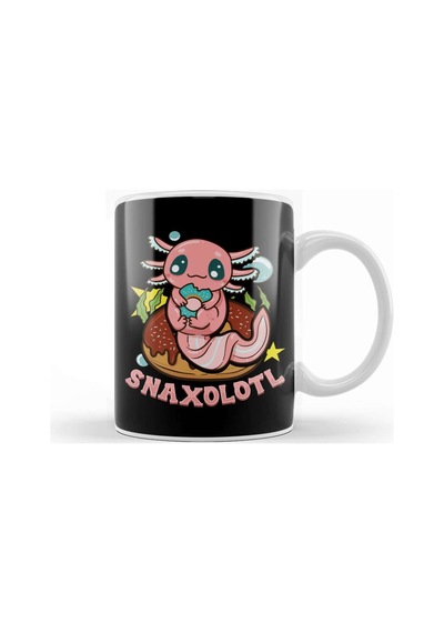 Cute & Funny Snaxolotl Adorable Snacking Axolotl Kupa Bardak Porselen Karışık