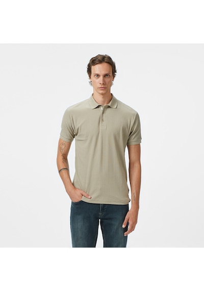 Nautica Erkek Bej Regular Fit Polo Yaka T-shirt Düz K55303t Bej