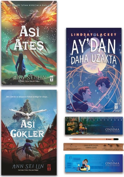 Genç Timaş Asi Ateş - Asi Gökler - Ay Dan Daha Uzakta Set 3 Kitap