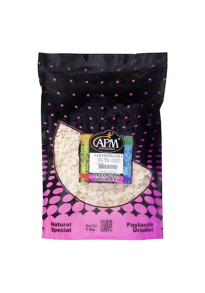 Apm File Yer Fıstığı 1 Kg - Pastacılık Ve Fırıncılık İçin Yaprak Dilim Tarı
