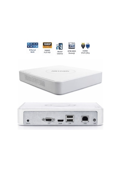 Ds-7108nı-q1 8 Kanal Nvr 60mbps Bant Genişliği