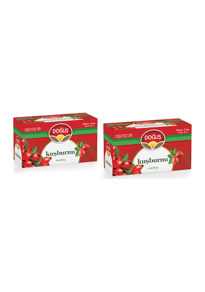 Doğuş Kuşburnu Süzen Poşet Meyve Çayı 2'li 20 x 2.5 G