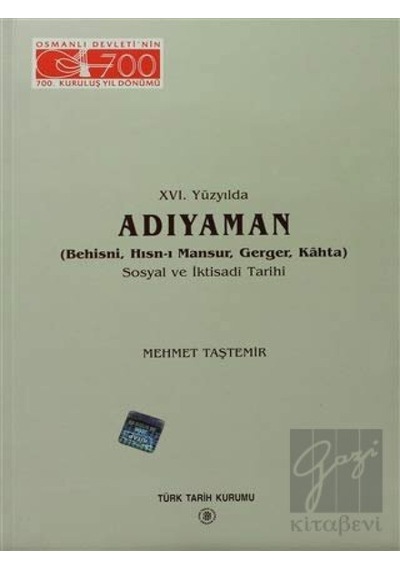 16. Yüzyılda Adıyaman -  Türk Tarih Kurumu Yayınları