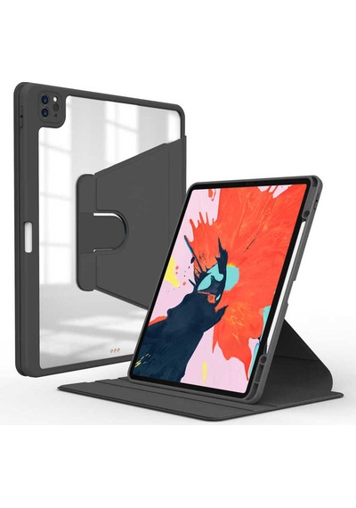 Apple Uyumlu iPad Pro 12.9 2021 5.nesil Kılıf Zore Nayn Dönebilen Standlı Kılıf Kapaklı Kılıf