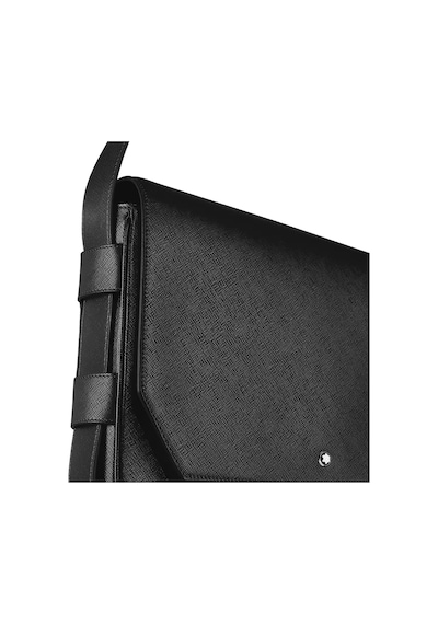 Montblanc Sartorial Deri Postacı Tipi Çapraz Çanta 221578 Siyah