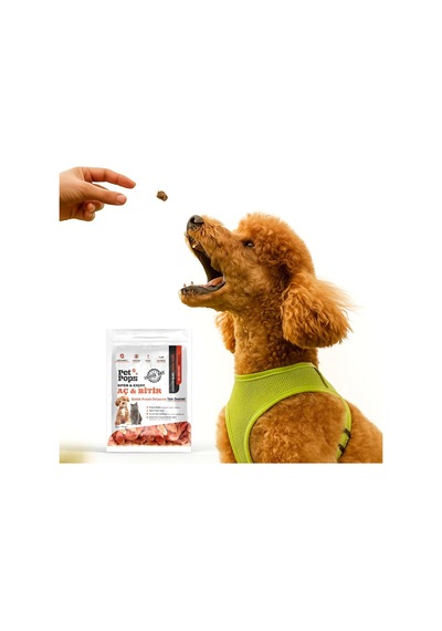 Pops Aç Bitir Tavuk Yürek Freeze Dry Kedi & Köpek Ödül Maması %100 Doğal Ve Katkısız