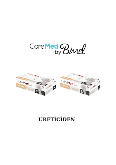 Vinil Şeffaf Muayene Eldiveni M - 1 Paket 100'lü