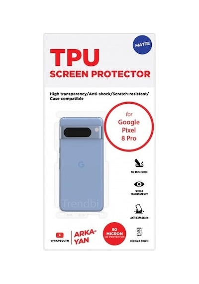 Google Pixel 8 Pro Mat Arka Ve Yan Koruyucu Tpu Film