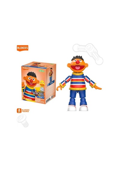 Susam Sokağı Ernie Enrique Blokees Sesame Street Blokees Ernie Enrique Figür Model Kit 14 Cm