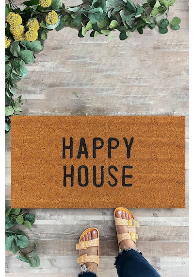 Happy House, İç Ve Dış Kapı Önü Paspası, Dijital Baskı Paspas