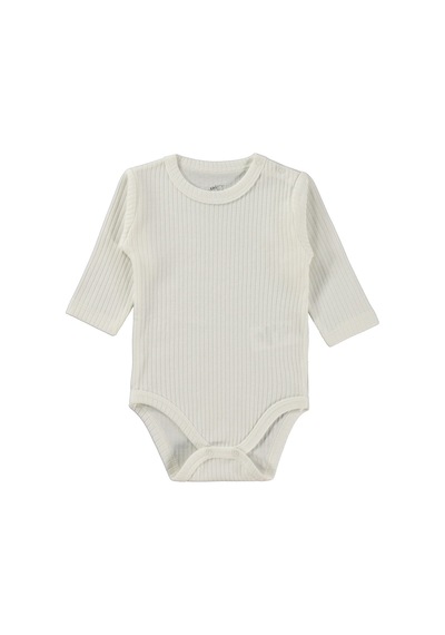 Minidamla Baby Minidamla Uzun Kol Basic 3'lü Set 1-18 Ay Çıtçıtlı Badi - Pembe