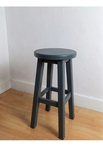 Ahşap Tabure 65 Cm / Antrasit
