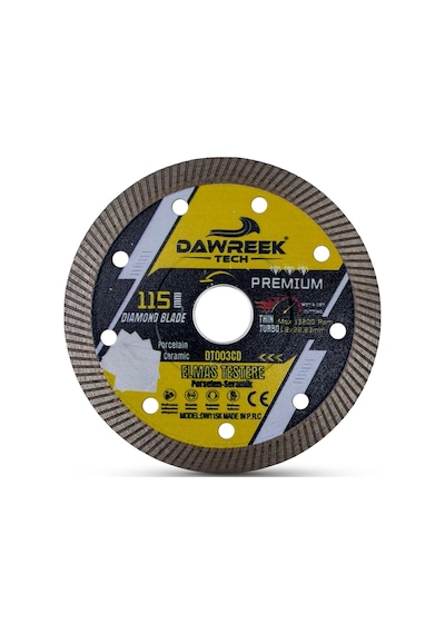 Dawreek Dt003cd 115mm Premium İnce Turbo Pro Elmas Testere Porselen-seramik