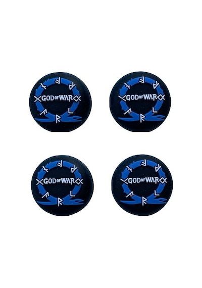 Cafele PS4 - PS5 - Xbox One X/S - Series X - Series S Analog Koruyucu Silikon Pad God Of War Ragnarok