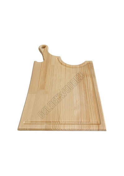 Balta Doğal Ahşap Sunum Tabağı Ahşap Sunumluk Beyaz Çam Boy:45cm En:27cm