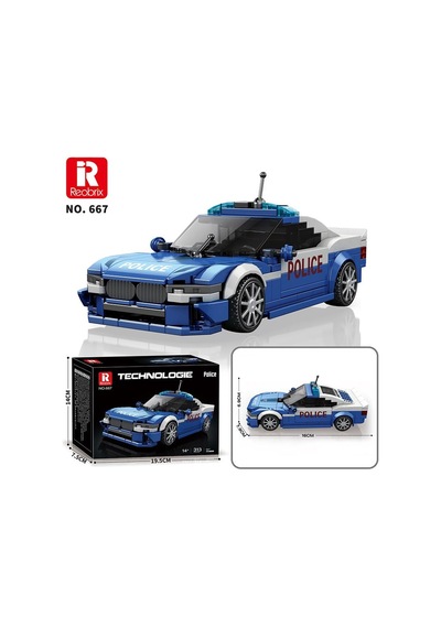 Reobrix Police Car Bmw 667 Brick Yapım Seti