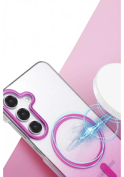 Newface Samsung Galaxy S25 Glossy Magsafe Kapak - Siyah