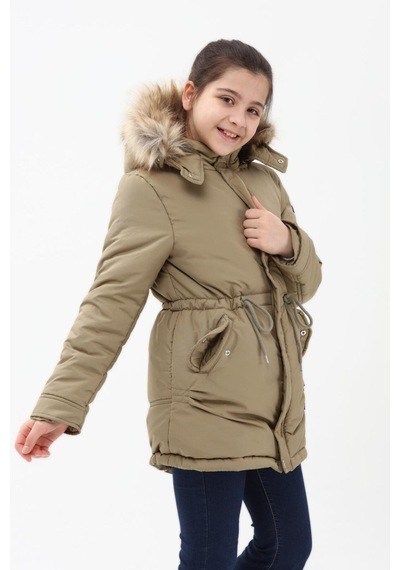 Kız Çocuk Kaban 51256 Haki