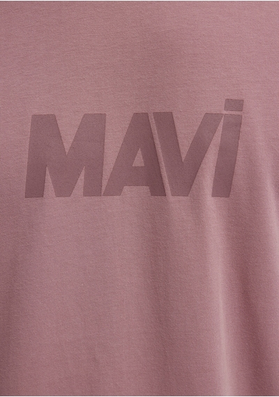 Mavi - Mavi Logo Baskılı Pembe Tişört 0612896-70948