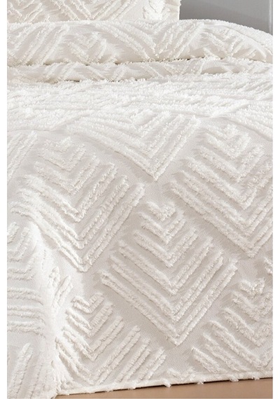 Tek Kişilik Yatak Örtüsü 180 X 260 Cm Valonlu Model 1 Adet 50 X 70 Yastık Kılıfı Çok Renkli