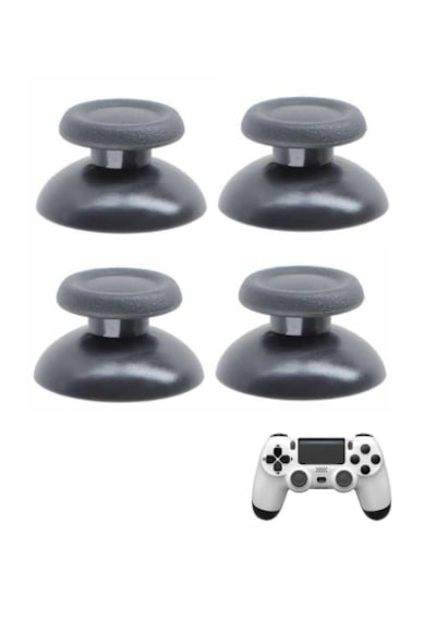 Ps4 V1 V2 Tüm Kollar İle Uyumlu Analog Topuz Başlık Gri Renk 4 Ad