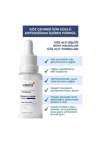 Veela Yaşlanma Belirtilerine Karşı Göz Çevresi Serumu
