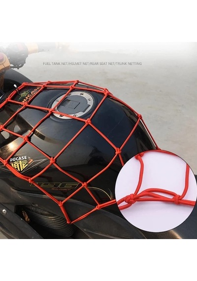Kask Filesi Kırmızı 6 Kancalı - Motosiklet Atv Utv Diğer
