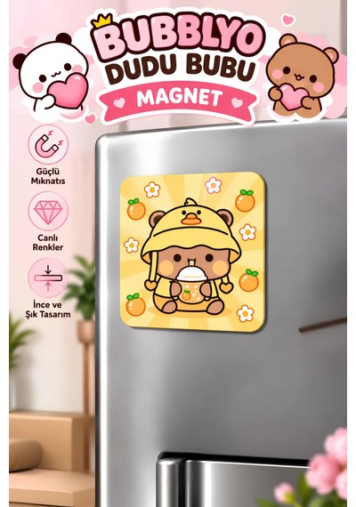 Dudu Bubu Dekoratif Buzdolabı Magneti Sarı
