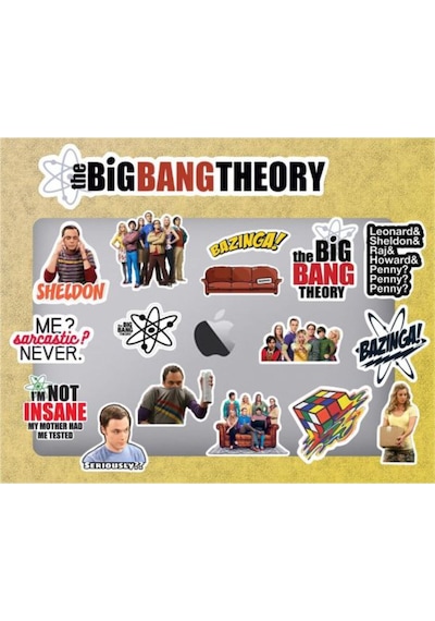 The Big Bang Theory Seri 1 Sticker Seti Laptop Ajanda Pc Tablet Telefon Etiket Bullet Journal Diğer