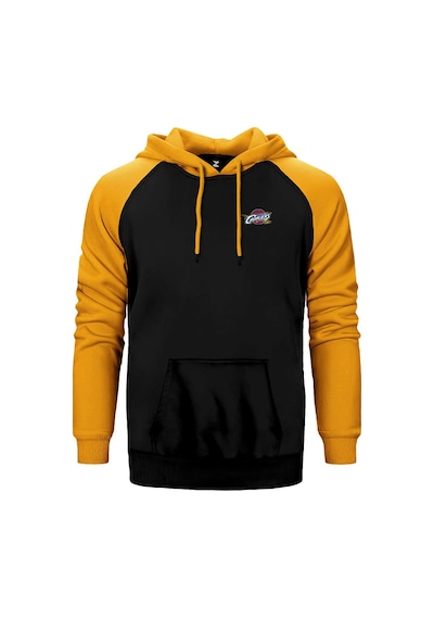 Clevaland Cavaliars Logo Sarı Renk Reglan Kol Kapşonlu Sweatshirt Sarı