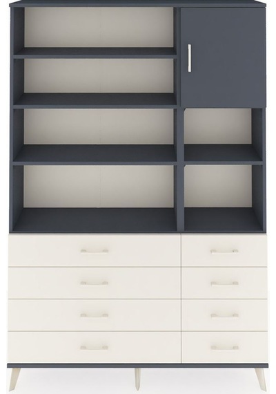 Arges Dolap 8 Raflı 8 Çekmeceli Tek Kapaklı 132x30x195 Antrasit-antrasit/aytaşı Antrasıt/aytası Arges Dolap 8 Raflı 8 Çekmeceli Tek Kapaklı 132x30x195 Antrasit-antrasit/aytaşı Antrasıt/aytası