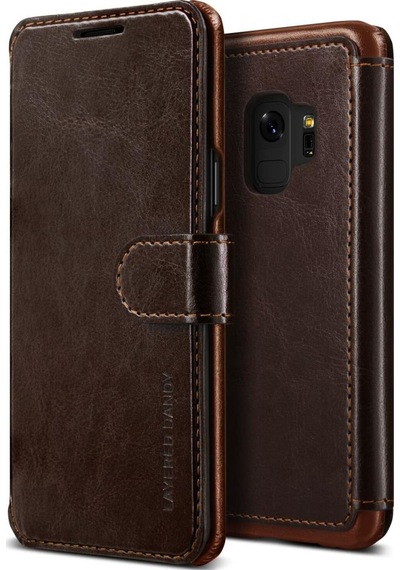 Vrs Design Galaxy S9 İle Uyumlu Layered Dandy Kılıf Dark Brown Kahverengi