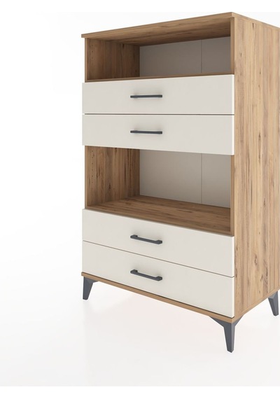 Hyperion Dolap 2 Raflı 4 Çekmeceli 88x44x134 Çam-aytaşı Atlas Çam