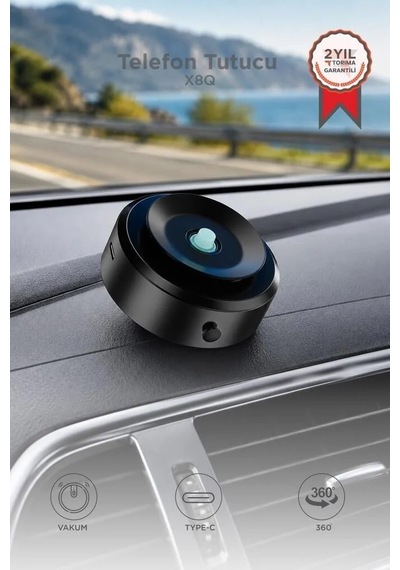 Özel Üretim Araç Aparatı Oto Aksesuarı Taşınabilir Stant Telefon Tutucu X8q Siyah