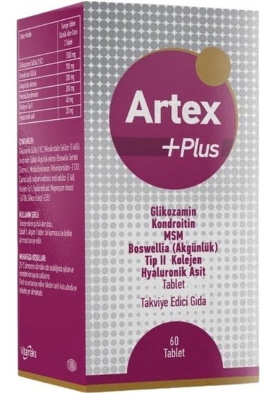 Artex Plus Tip 2 Kolajen, Multimineral Ve Akgünlük Ekstresi İçeren Takviye Edici Gıda 60 Tablet